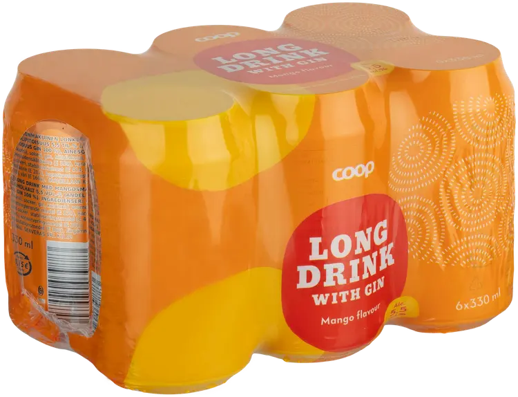 6 x Coop Mango 5,5% 0,33L mangonmakuinen long drink