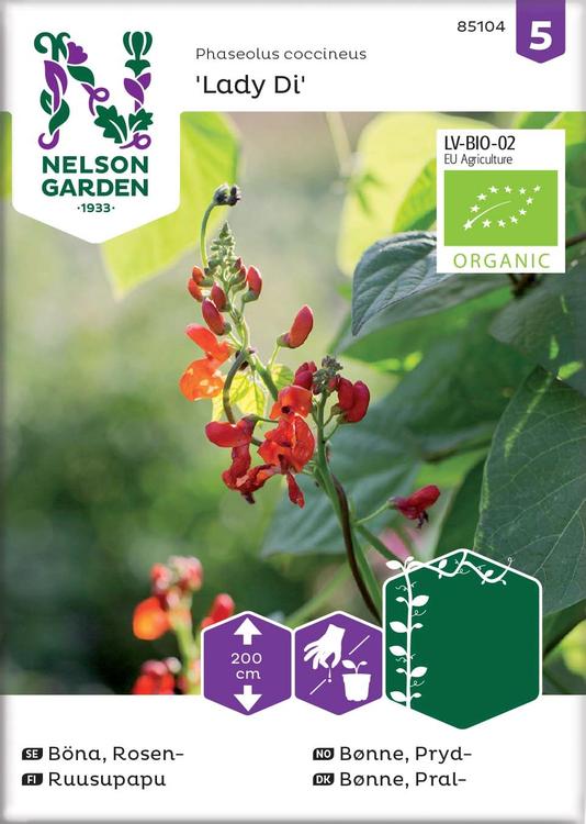Nelson Garden Siemen Ruusupapu, Lady Di, luomu