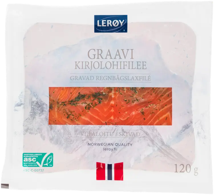 Leroy graavi kirjolohifilee viipale ASC 120 g