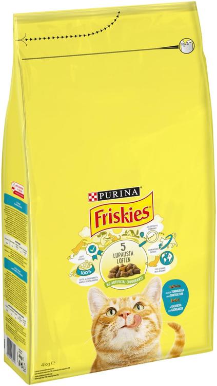 Friskies 4kg Adult Tonnikalaa ja Kasviksia kissanruoka