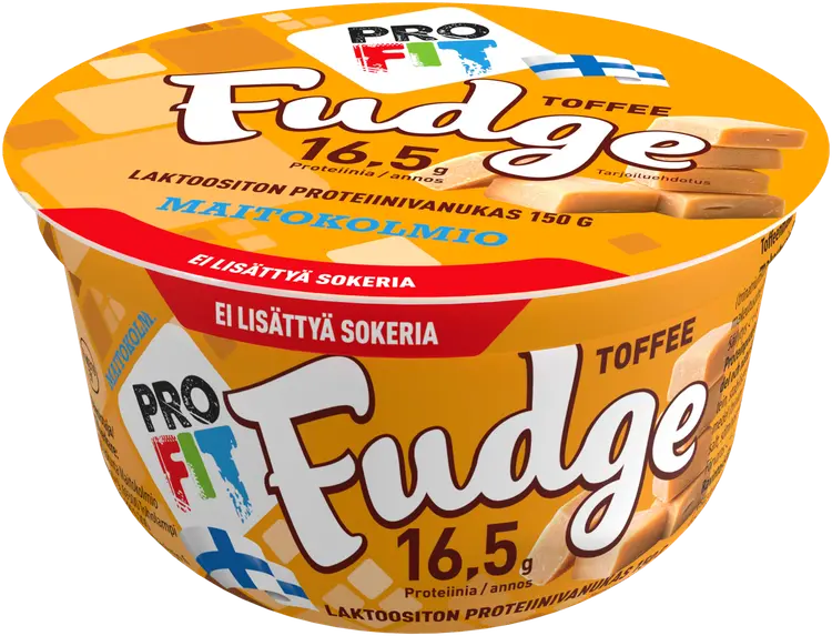 Maitokolmio PROFIT laktoositon toffee fudge proteiinivanukas 150g