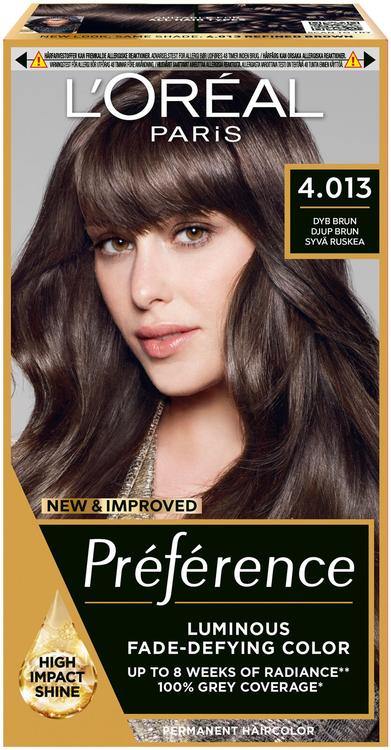 L'Oréal Paris Préférence 4.01 Paris Redined Brown Syvä ruskea kestoväri 1kpl