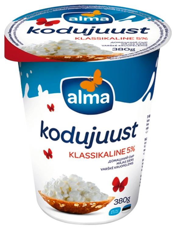 Klassikaline kodujuust 5%, 380 g