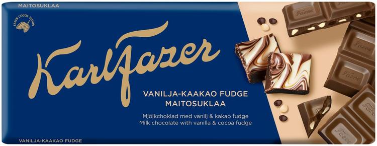 Karl Fazer Vanilla-kaakao suklaalevy 180 g