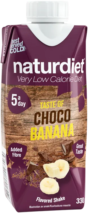 Naturdiet VLCD suklaa-banaani shake 330ml