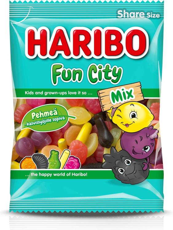 HARIBO Fun City Mix 275g Karkkipussi
