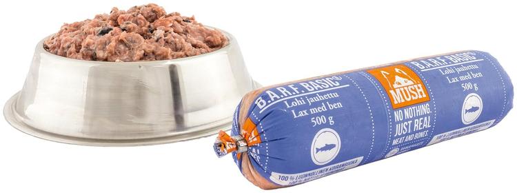 MUSH BASIC LOHI JAUHETTU rehuaine koirille 500 g