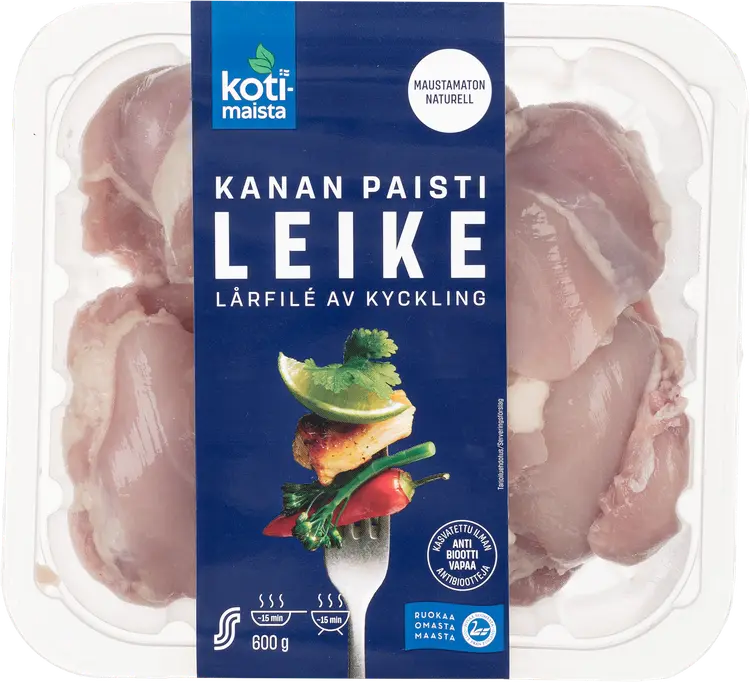 Kotimaista kanan paistileike maustamaton 600g