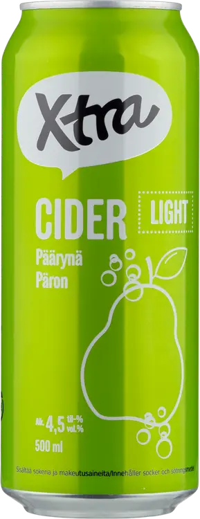 Xtra päärynäsiideri light 4,5% 0,5l tlk
