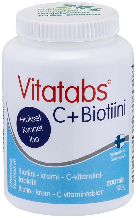 Vitatabs C + Biotiini  kromi-biotiini-C-vitamiinitabletti 200 tabl