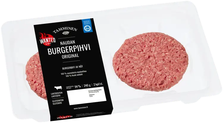 Tamminen naudan burgerpihvi 240g/2kpl