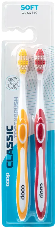 Coop Classic hammasharja soft 2 kpl
