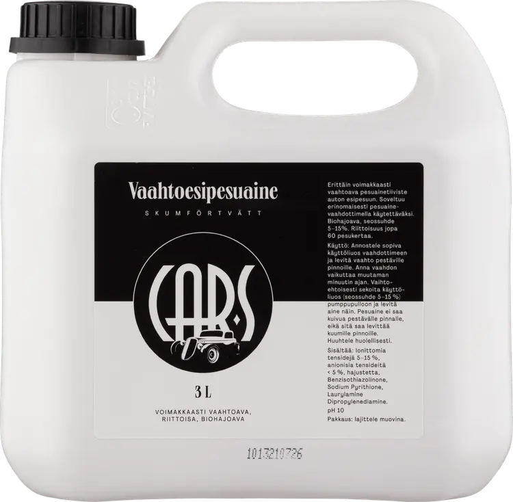 Car-S Vaahtoesipesuaine 3 L