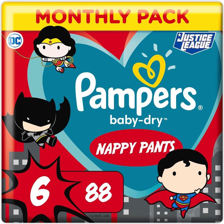 Pampers Baby Dry Pants S6 15+ kg 88kpl housuvaippa