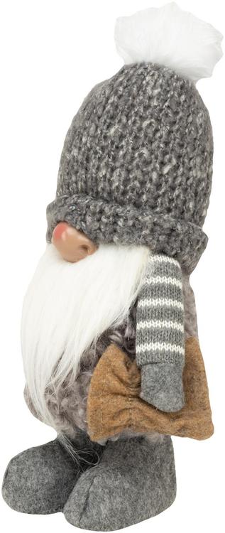 Tonttu Pipo 30 cm, harmaa