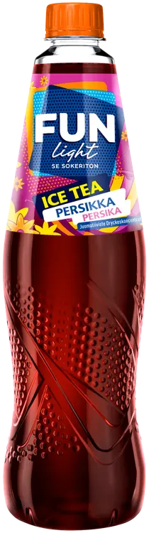 FUN Light Ice Tea persikka jääteen makuinen juomatiiviste 0,5l 1+7