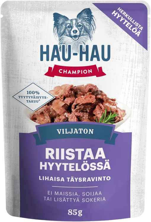 Hau-Hau Champion Viljaton riistaa hyytelössä annosateria täysravinto 85 g