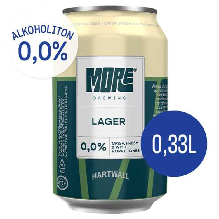 More Brewing Lager alkoholiton olut 0,0% 0,33 l