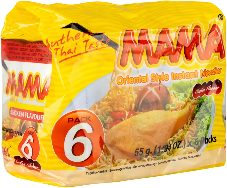 Mama 6-pack Kananmakuinen nuudeli 6x55g