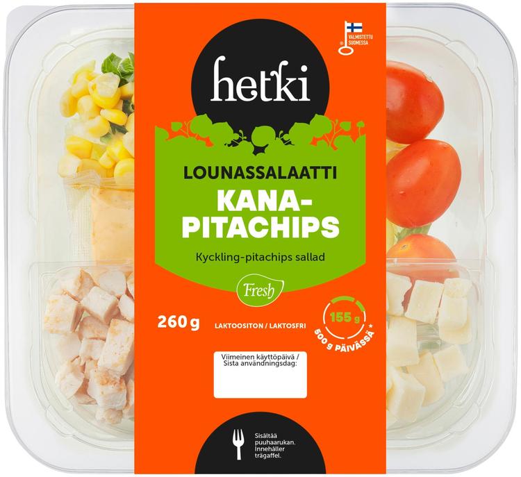 Fresh Hetki Lounassalaatti Kana-pitachips 260 g