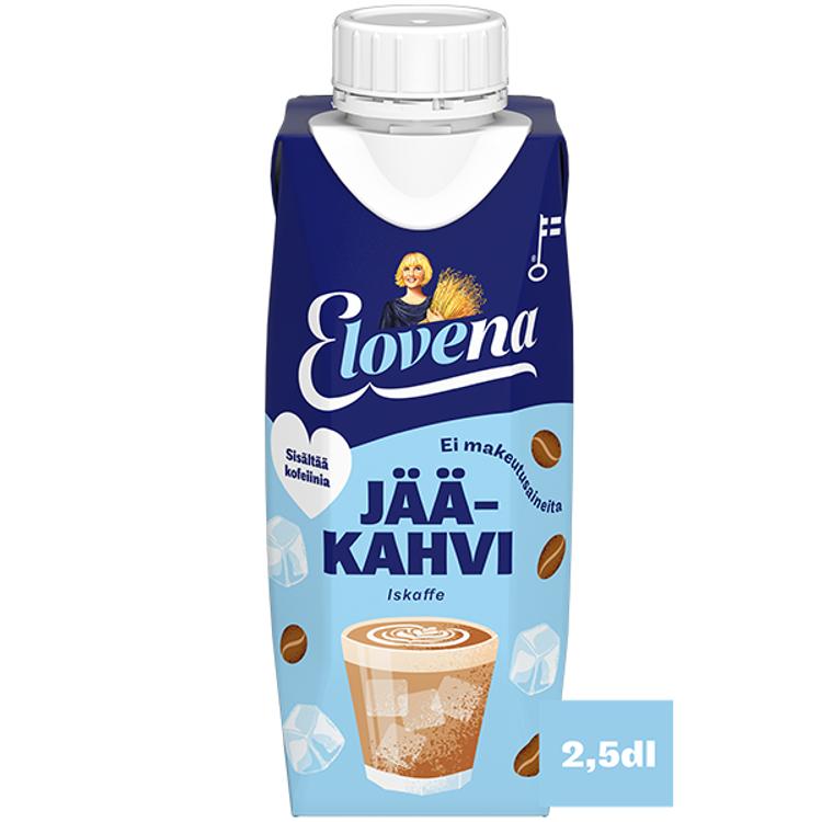 Elovena 2,5dl jääkahvi kaurapohjainen kahvijuoma