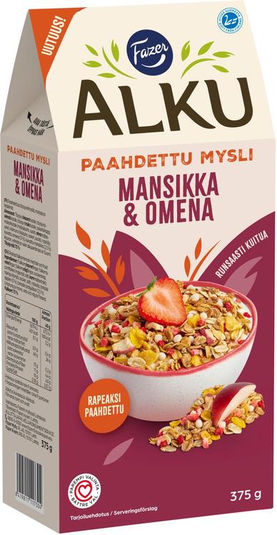 Fazer Alku röstitud müsli maasika ja õunaga 375g