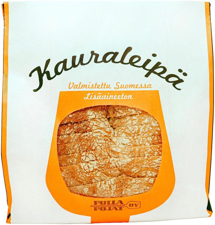 Kauraleipä siivutettu
