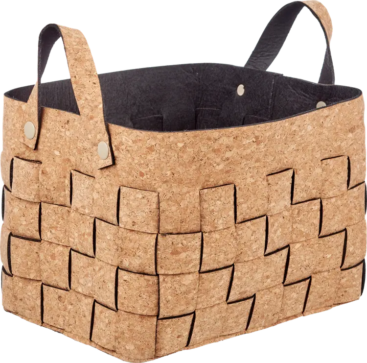 Säilytyskori korkki-huopa 36x26cm