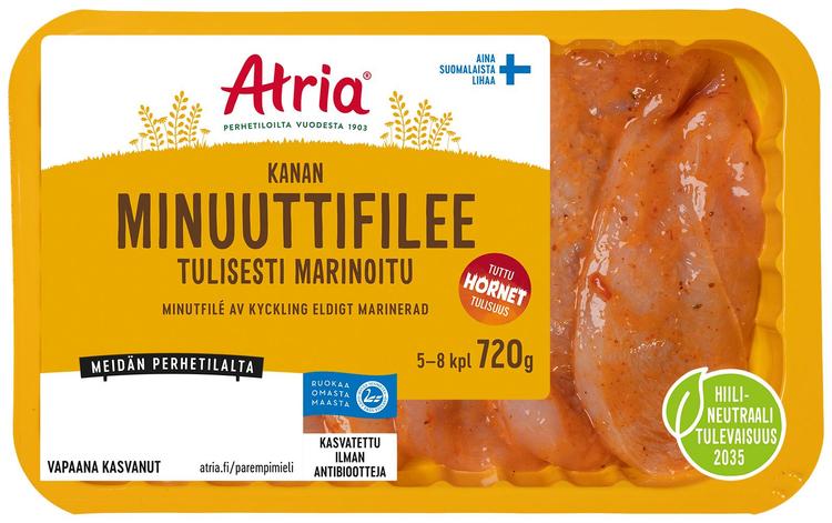 Atria Kanan Minuuttifilee Tulisesti Marinoitu 720g