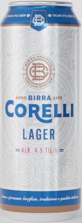 Birra Corelli lager 4,5% 0,5l tlk