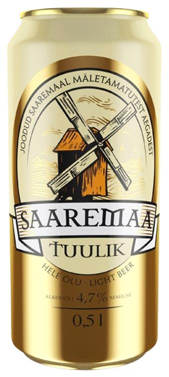 Saaremaa Tuulik õlu 4,7%vol 500ml