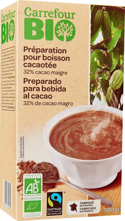 Carrefour Bio kaakaojuomajauhe luomu 500 g