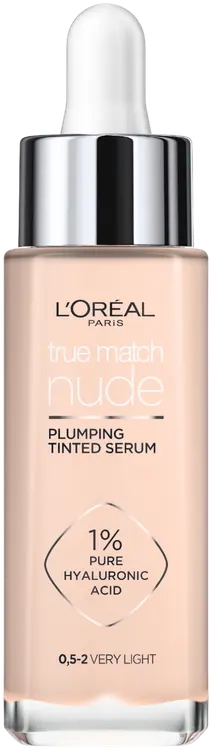 L'Oréal Paris True Match Nude Plumping Tinted Serum  0,5-2 Very Light -meikkivoide 30 ml