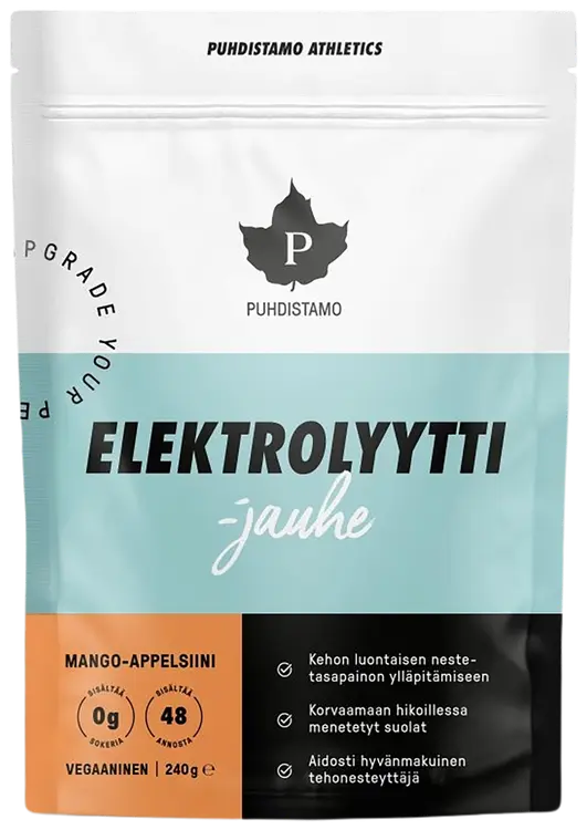 Puhdistamo Elektrolyyttijauhe Mango-Appelsiini 240 g