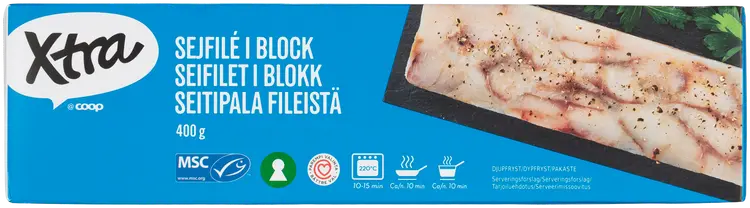 Xtra seitipala fileistä MSC 400 g pakaste
