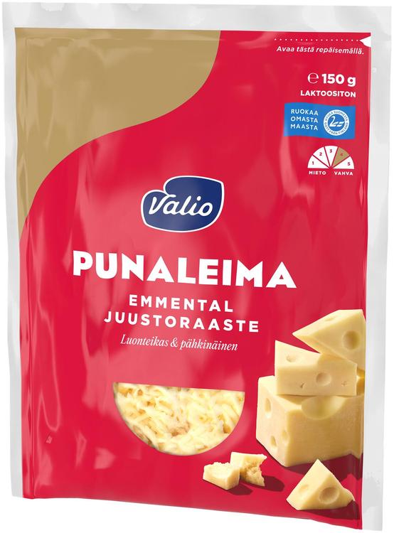 Valio Emmental Punaleima e150 g juustoraaste