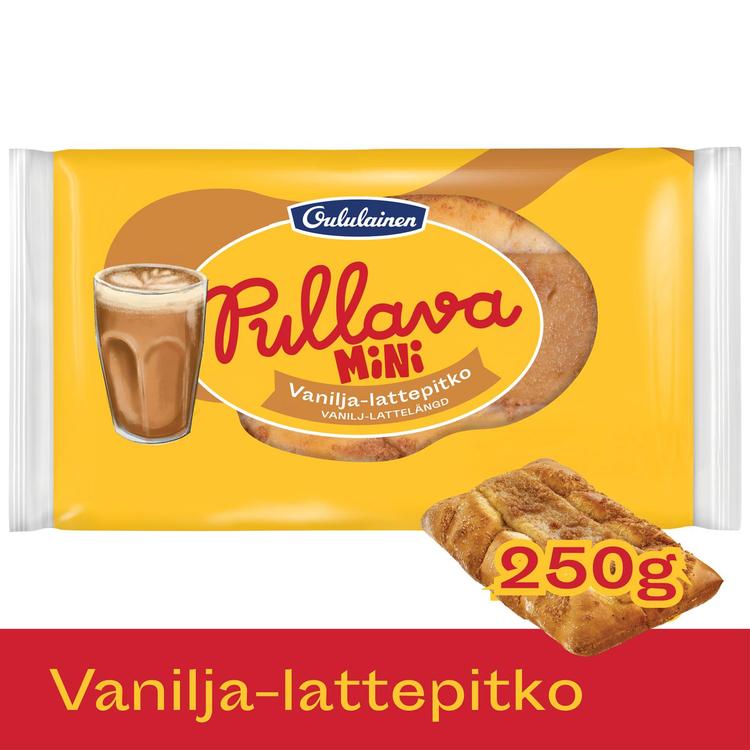 Oululainen Pullava Mini Vanilja-lattepitko 250g