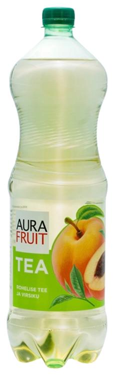 Aura Fruit Tea rohelise tee-virsiku maitsega jook 1,5L