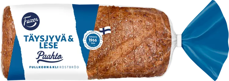 Fazer Paahto Täysjyvä & Lese 320g, paahtoleipä