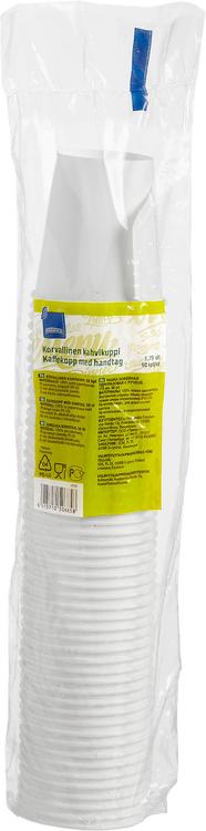 Rainbow kartonkinen kahvikuppi 175ml PEFC valkoinen 50kpl