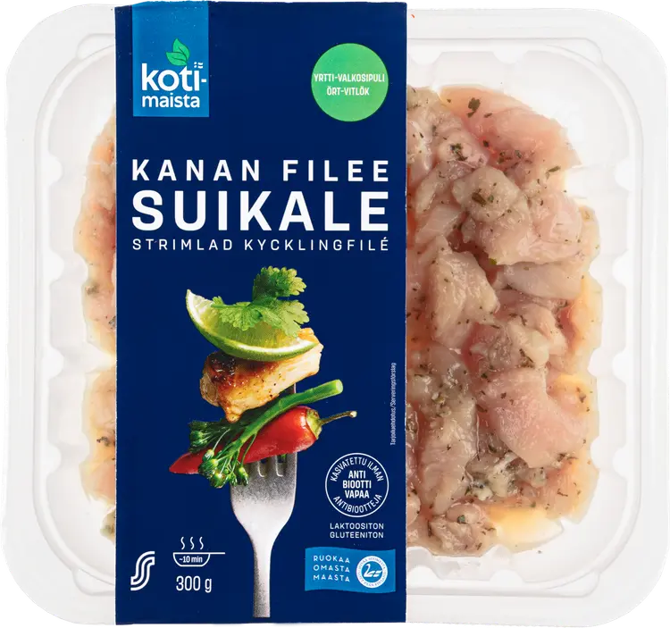 Kotimaista kanan fileesuikale yrtti-valkosipuli 300g