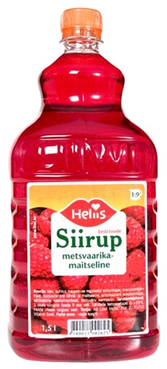 Heliis metsvaarika siirup 1,5L