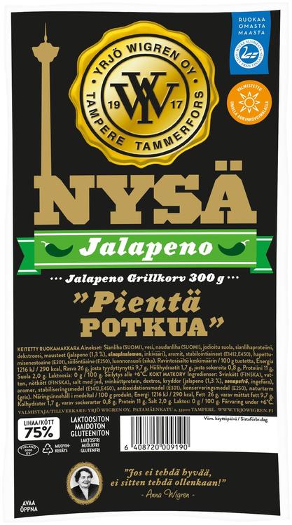 Wigren Nysä Jalapeno Grillimakkara 300g