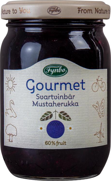 Fynbo Gourmet mustaherukkahillo 210g