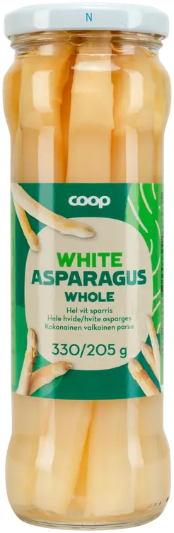Coop valkoinen parsa suolaliemessä 330/205 g