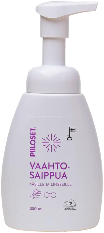 Piiloset vaahtosaippua
