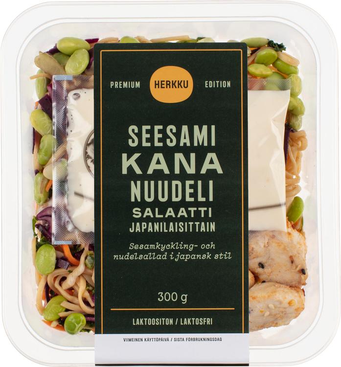 Herkku Premium Edition Seesamikana-nuudelisalaatti japanilaisittain 300g