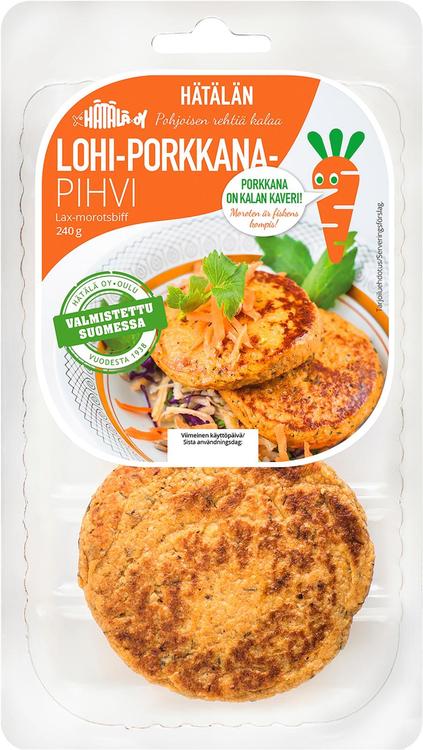 Hätälä Lohi-porkkanapihvi 240g