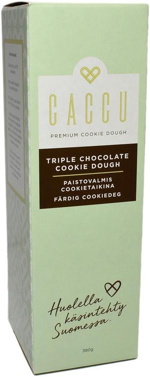 Caccu 380g Triple Chocolate cookietaikina paistovalmis