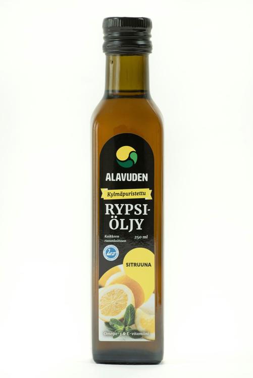 Alavuden kylmäpuristettu rypsiöljy SITRUUNA 250 ml
